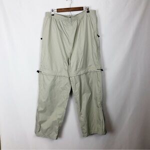 Coastal Conservation Waterproof PU Coating Size XL Convertible Pants Khaki
